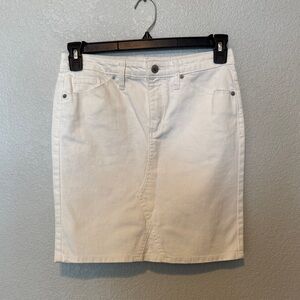 Universal Threads of Cream Denim Skirts and